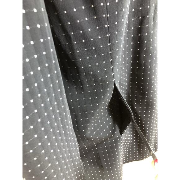 Dress Barn Woman Jacket Coat Black & White 6 Pockets Long Sleeve Clueless Preppy - Picture 3 of 11